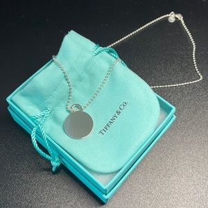 *Authentic* Tiffany Circle Tag Necklace